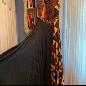 Multicolored Indian Floor-length Dress